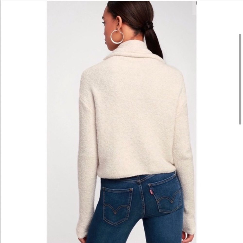 NWT Free People Stormy Fuzzy Cowl Neck Pullover - Picture 4 of 5